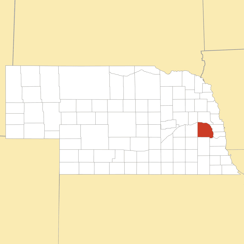 saunders county map