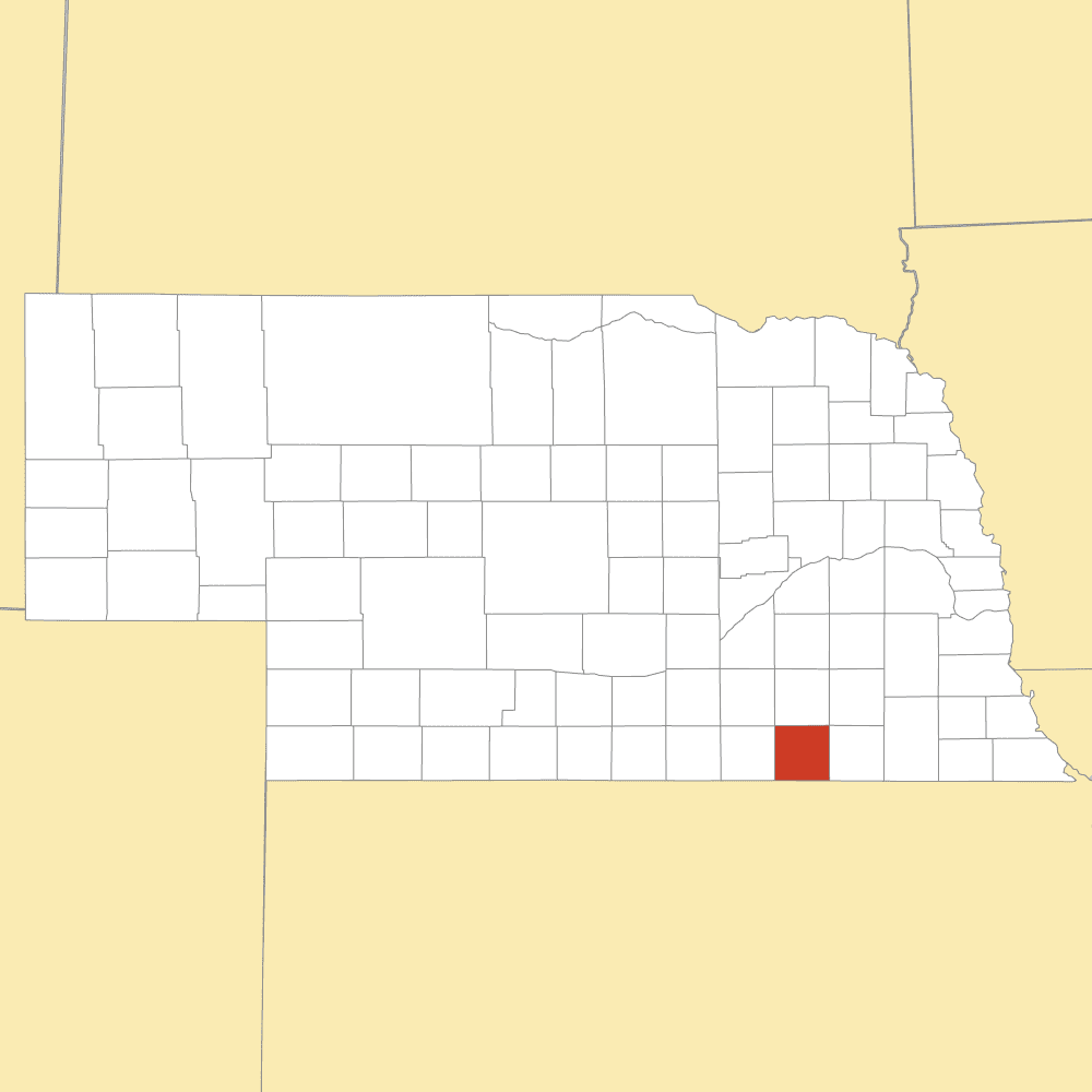thayer county map